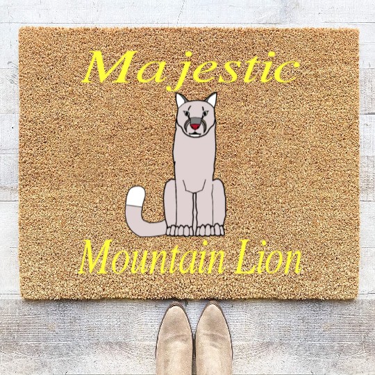 Majestic Mountain Lion DK Coir Doormats