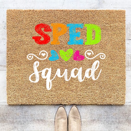 Back To School Team Gift For Special Ed Teacher Coir Doormats