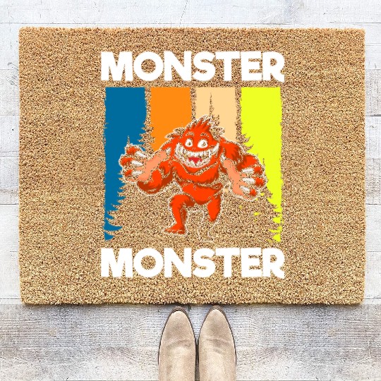 Monster Colorful Big Sister Coir Doormats