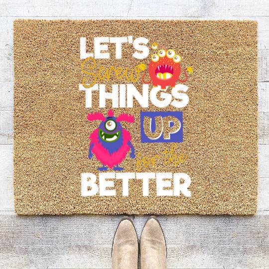 Monster Comic Little Sister Coir Doormats