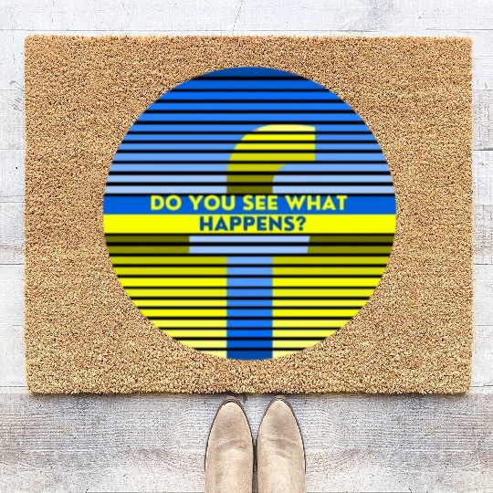 Beautiful new design in solidarity with Ukraine Coir Doormats