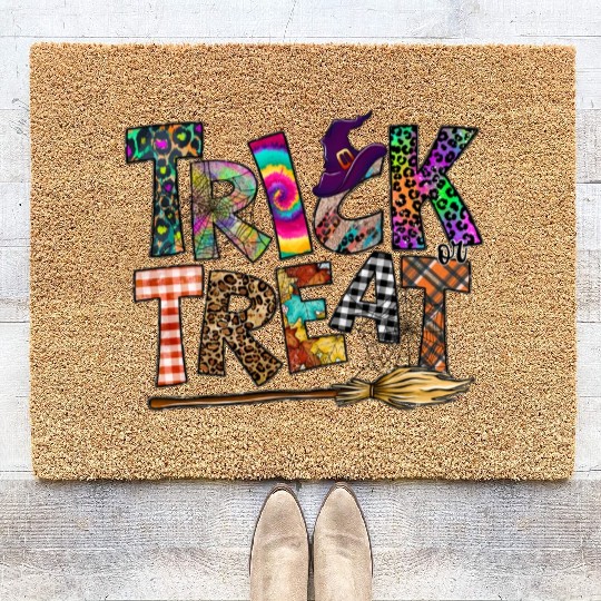 Trick Or Treat Coir Doormats