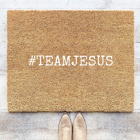 Team Spirit #TeamJesus Coir Doormats