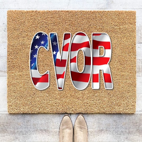Nurses USA Flag Stars Stripes CVOR Coir Doormats