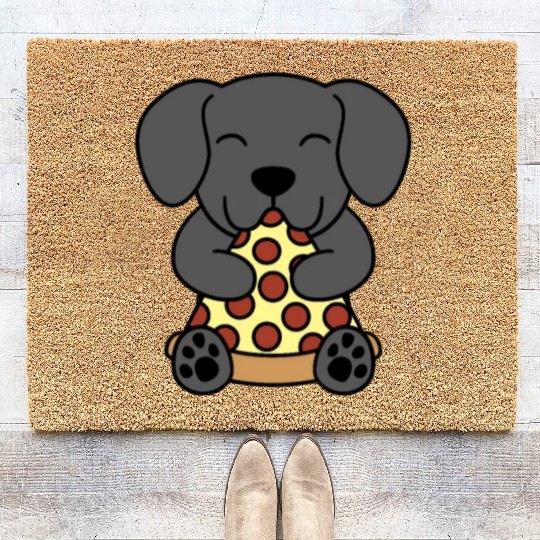 Great Dane Pizza Lover Coir Doormats