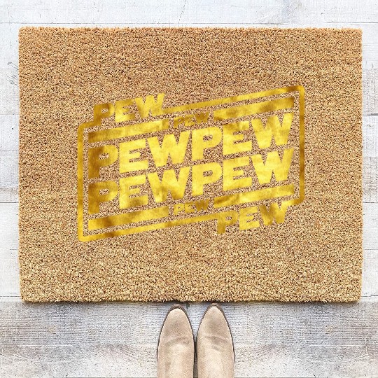 Pew Pew Pew Coir Doormats