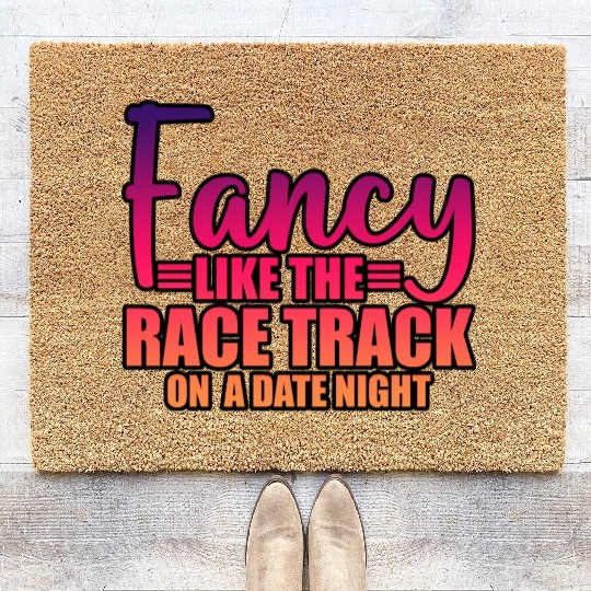 Fancy Like The Race Track On A Date Night 3 Coir Doormats