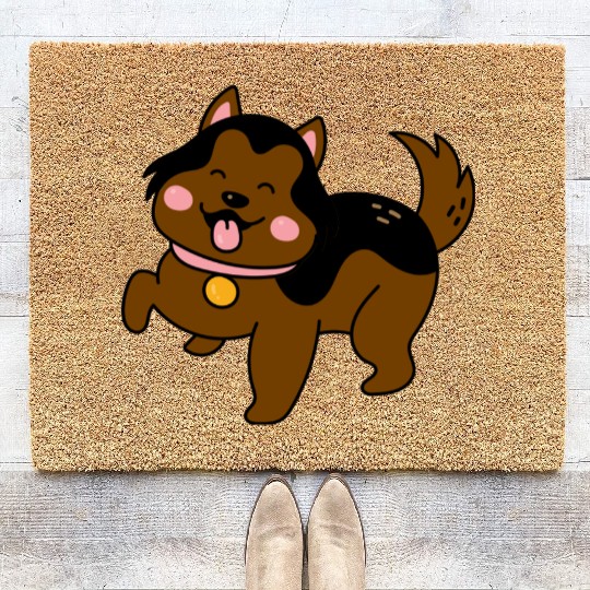 Cute Puppy Coir Doormats
