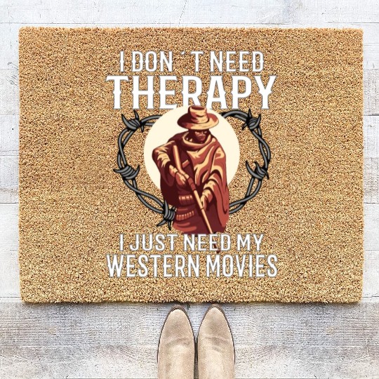 Cowboy Barn Bull Rider Rodeo Country Western Movie Coir Doormats