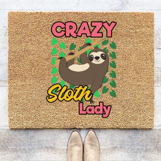 Sloth Nothing Gift Coir Doormats