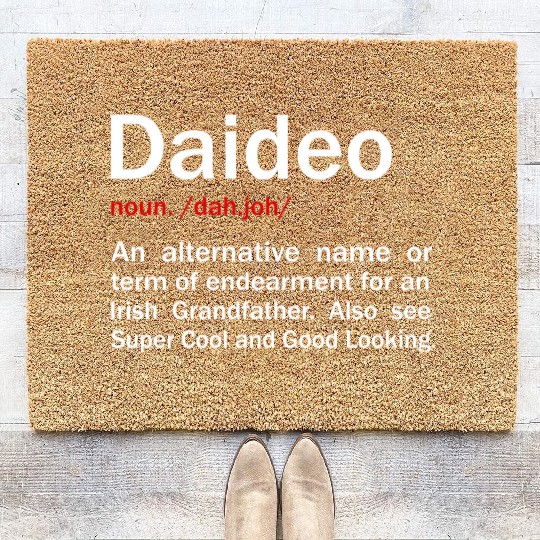 Daideo Irish Grandfather Irish Grandad Coir Doormats