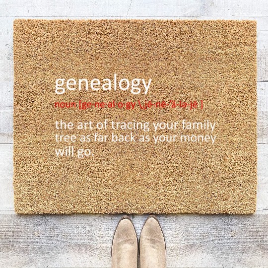 Funny Genealogy Genealogist Coir Doormats