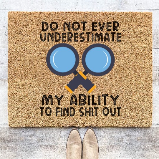 True Crime Murder Spy Crime Interest Gift Idea Coir Doormats