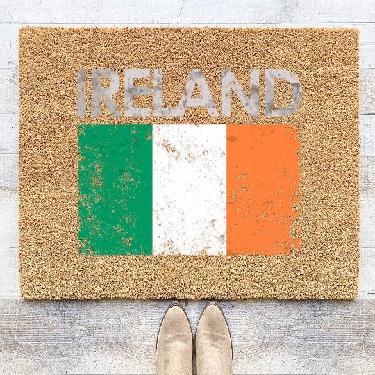 Vintage Ireland Irish Flag Pride Coir Doormats