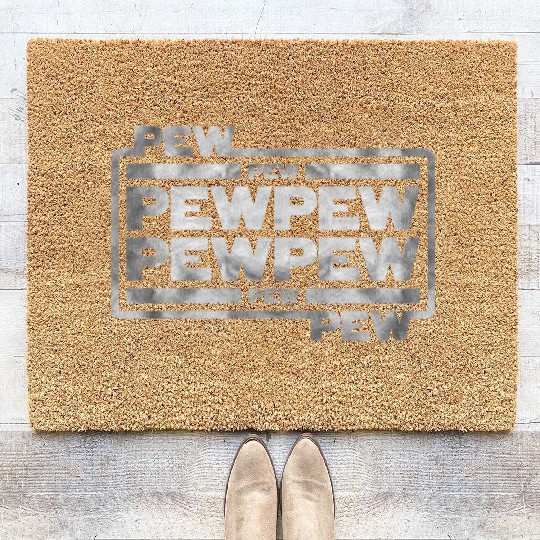 Pew Pew Pew Coir Doormats