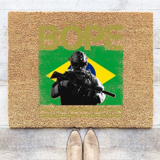 BOPE Brazil Police Special Forces Coir Doormats