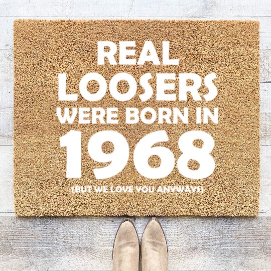 Creative Bday Present And Funny Birthday Gift 1968 Coir Doormats