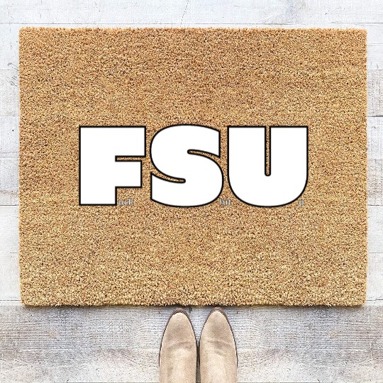FSU Fuck Shit Up (Black Outlines) Coir Doormats