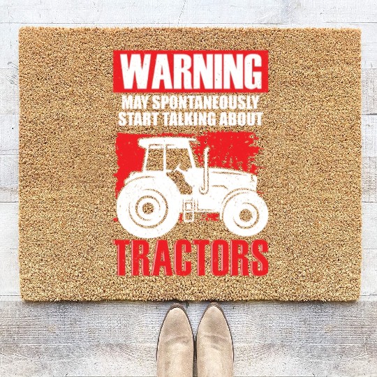 Funny Farming Tractor Farm Owner Farmer Gift Coir Doormats