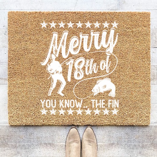 Joe Biden Fishing Coir Doormats