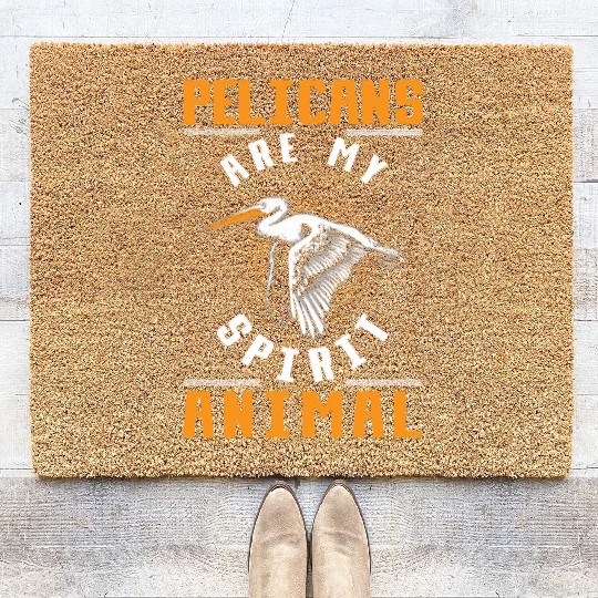 Pelican Quote Birdwatching Animal Lover Coir Doormats