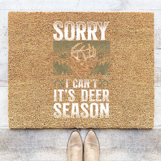 Buck Deer Hunting Hunter Vintage Coir Doormats
