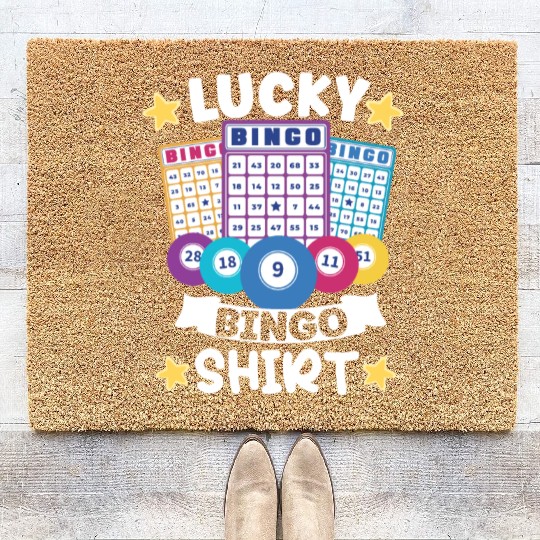 Bingo Card Game Grandma Bingo Player Bingo Cards Coir Doormats