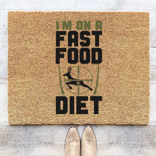 Buck Deer Hunting Hunter Vintage Coir Doormats