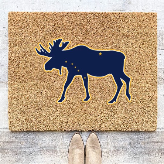 Alaska Coir Doormats Men's Women Children USA North Pole