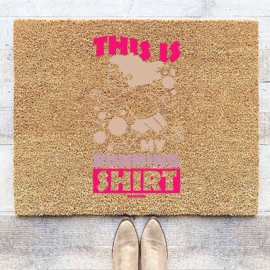 Run jogging sport race training gift Coir Doormats