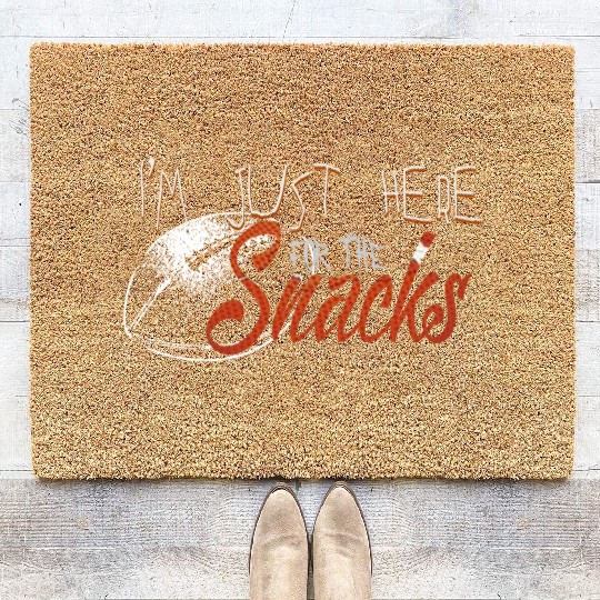 I'm just here for the snacks Coir Doormats