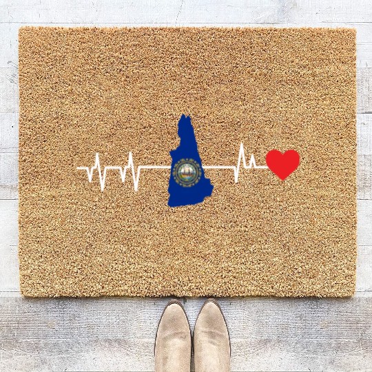 New Hampshire Heartbeat Gift Coir Doormats