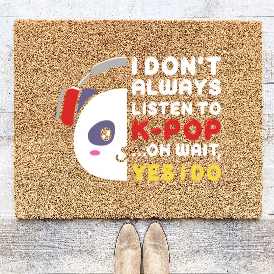 kpop always, k pop music, korean pop music Coir Doormats