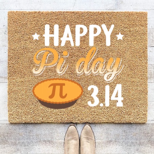 Happy Pi Day Coir Doormats Love Math Funny Coir Doormats