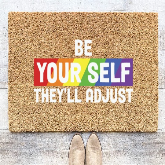 LBGT Flag Gay Pride Human Coir Doormats