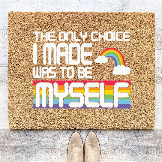 LBGT Flag Gay Pride Human Coir Doormats