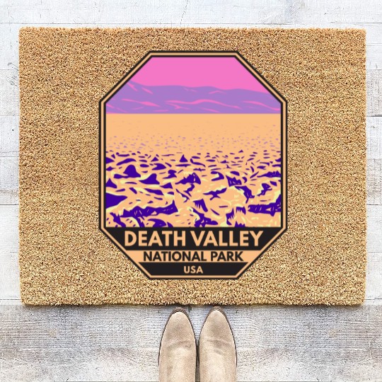 Death Valley National Park Devil’s Golf Course Coir Doormats