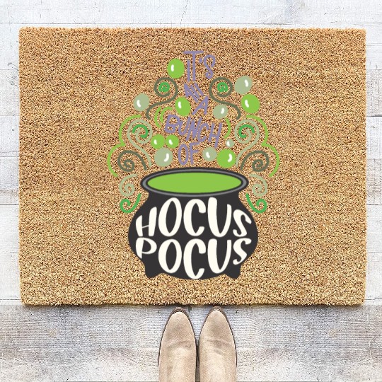 Its All A Bunch Of Hocus Pocus Scary Halloween Coir Doormats
