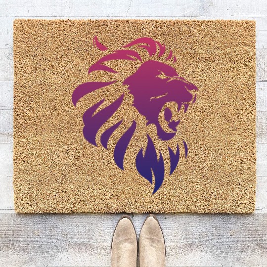 Angry lion Coir Doormats