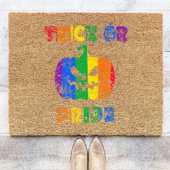 Trick or Pride Halloween Pride Coir Doormats