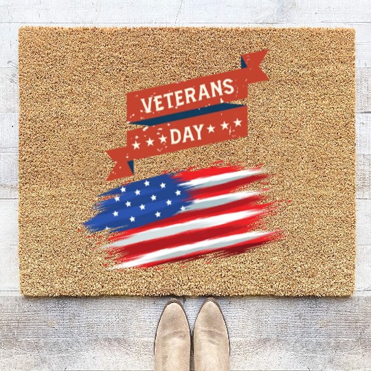 Thank You Veterans l Veterans Day Gift Idea Coir Doormats
