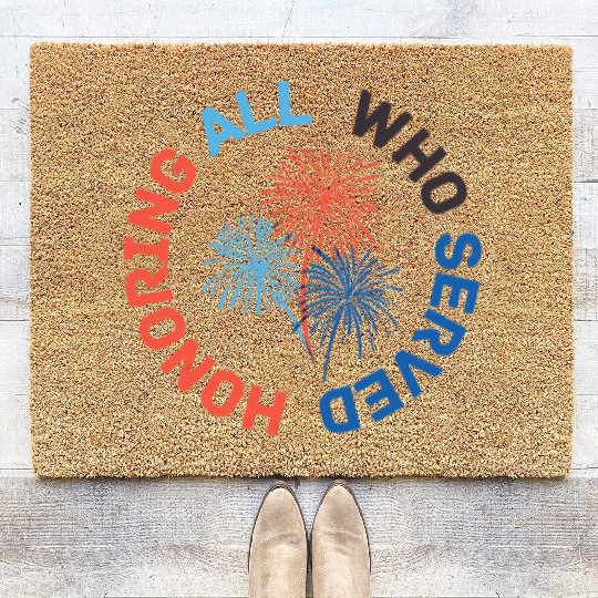 Thank You Veterans l Veterans Day Gift Idea Coir Doormats