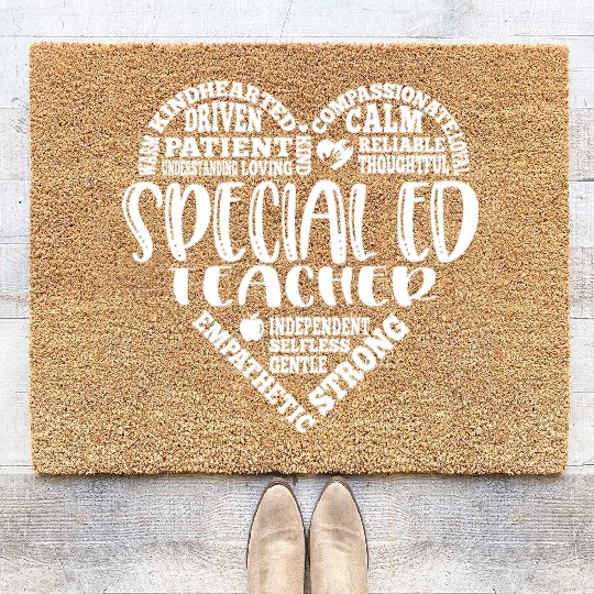 Special education teacher, SPED teacher Coir Doormats