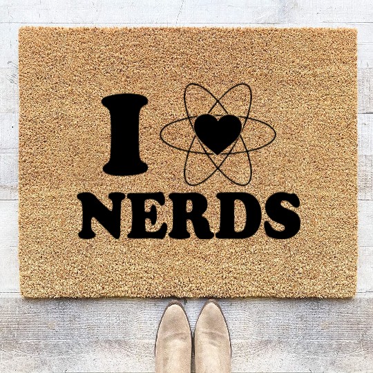 I LOVE NERDS Coir Doormats