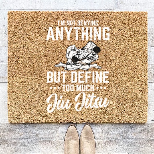 Define Too Much Jiu Jitsu Brazilian JiuJitsu BJJ J Coir Doormats