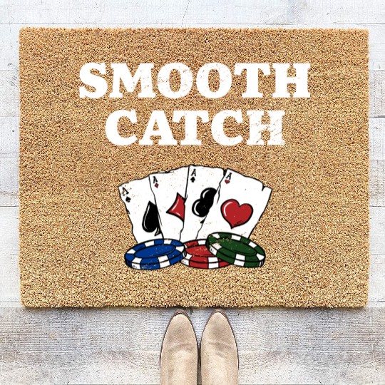 Smooth Catch Poker Card Games Poker Player Card Coir Doormats