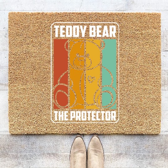 Teddy Bear Offspring Pregnant Coir Doormats