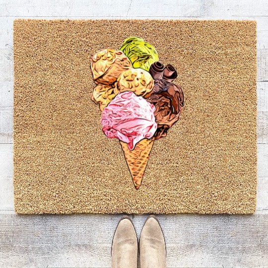 ice cream Coir Doormats