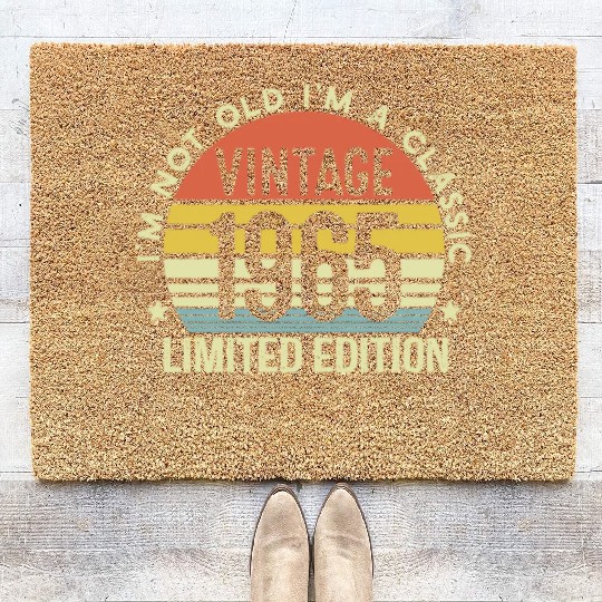 Vintage 1965 Limited Edition I Am A Classic Coir Doormats