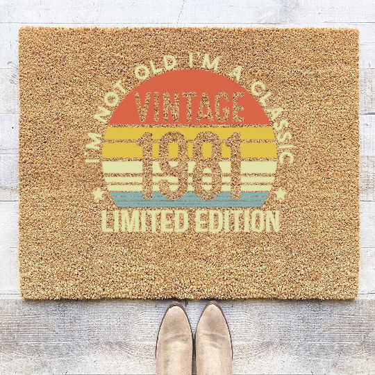 Vintage 1981 Limited Edition I Am A Classic Coir Doormats